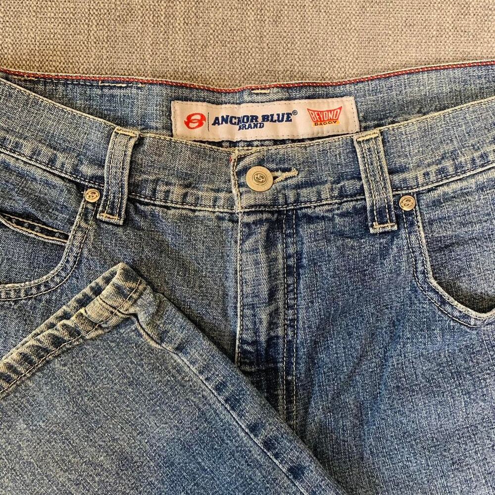 Y2K Anchor blue Beyond Baggy Denim Jeans